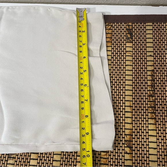 Eileen Fisher Crepe Silk Pants XL Ivory Highwaist Straight Leg Lightweight - Picture 12 of 13